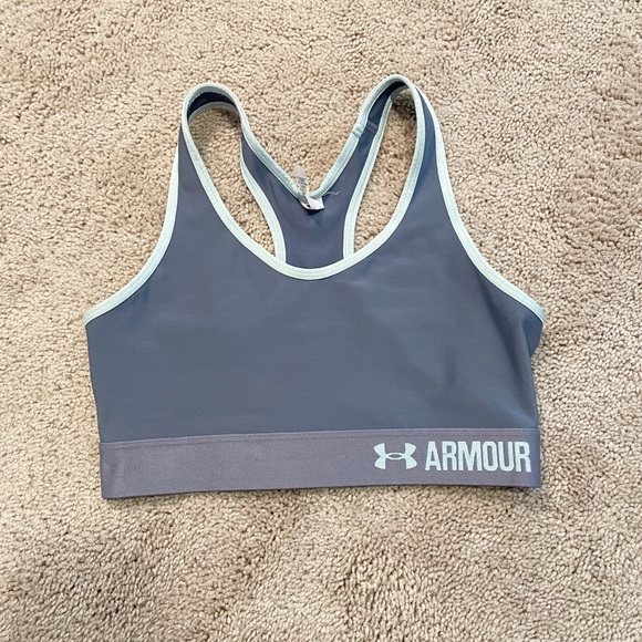 Under Armour • Blue Compression Sports Bra - Picture 1 of 4